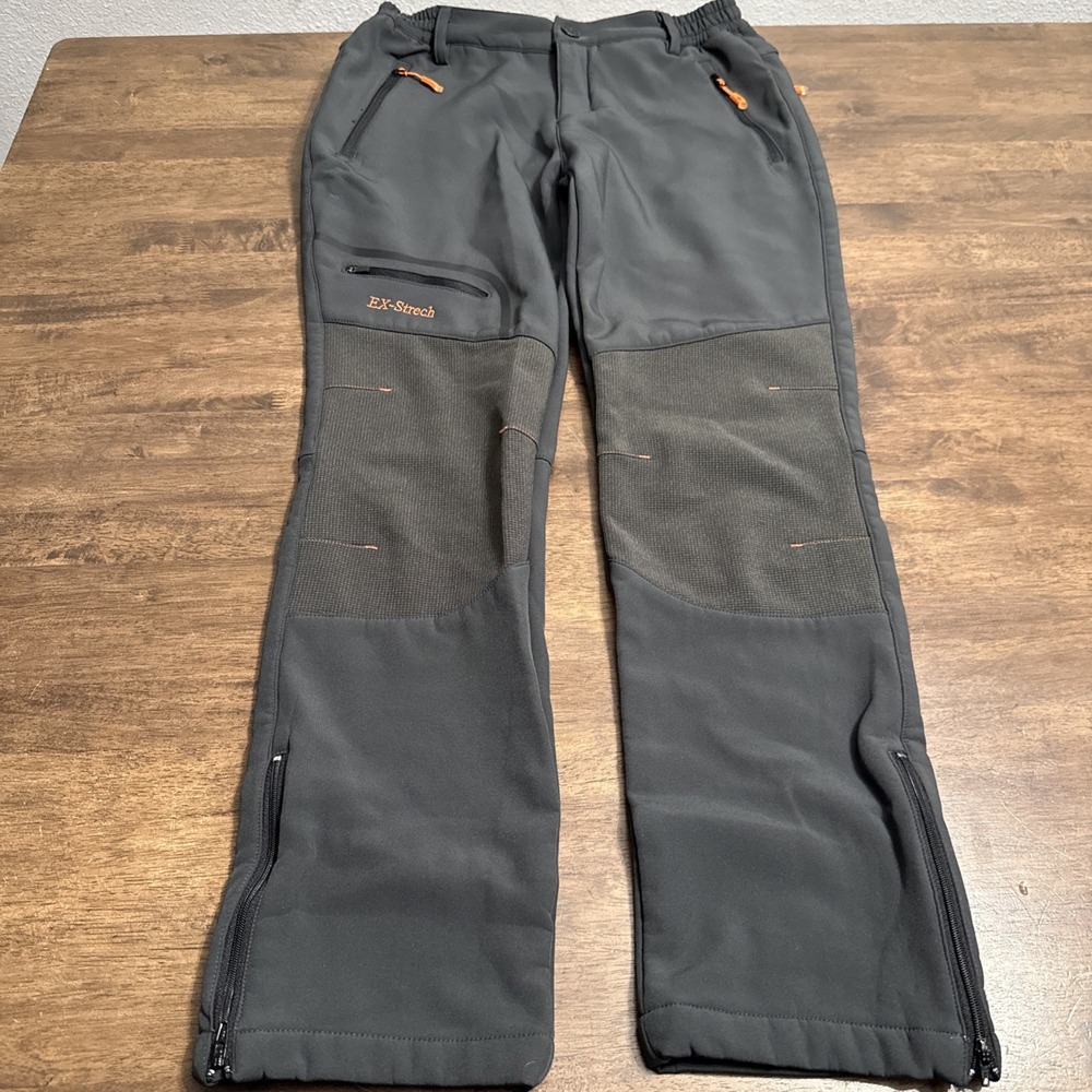 Postropaky Women's Size 6 Short GraySki Snowboard Pants Zipper Bottoms